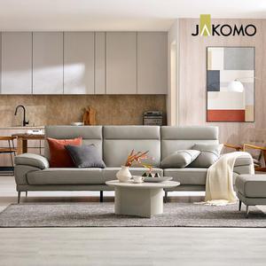 [스툴무료][자코모] 콘테 4인 럭스 통가죽 천연면피 소가죽 소파+스툴