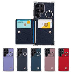 갤럭시 와이드8 (M166) H 카드 포켓 링 투명 범퍼 케이스