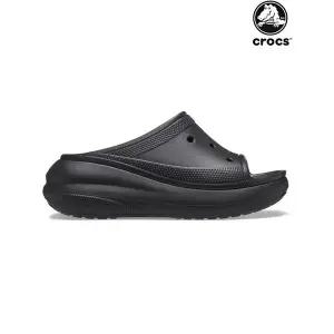 [하프클럽/크록스]크록스 크러쉬 슬라이드 / 남녀공용 여성 키높이 통굽 플랫폼 슬리퍼 208731-001 블랙