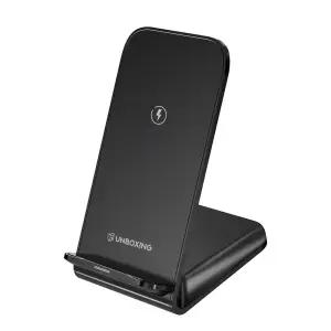 언박싱 듀얼코일 PD 15W 무선고속충전 탁상용 거치대 + C타입 1m 케이블