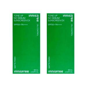 이니스프리 톤업 노세범 선스크린 EX 2개