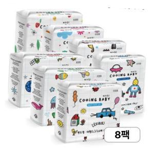 쿠잉 베러업 팬티 기저귀 대형(L) 26매x 8팩