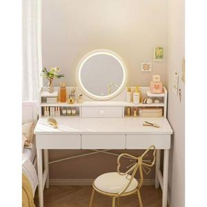 화장대 미니 메이크업 테이블 led 대리석 이동식 이동식화장대 활용 입학 원목 조립 일체