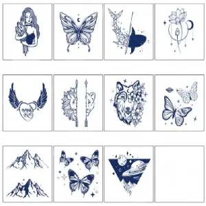 반영구 리얼 패션 미니 타투 문신 헤나 여성 남성 커플 11P