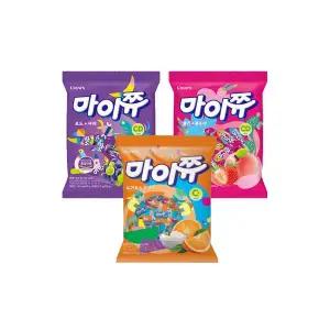 마이쮸 딸기복숭아 + 포도사과 요거트오렌지 284g x 3봉 대용량