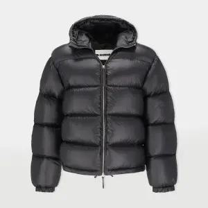 질샌더 퀼팅 나일론 남성 후드 다운 패딩 자켓 J47AF0115 J70122 001