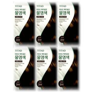 티타드 맥주효모 물염색 내추럴 브라운 30g 6개