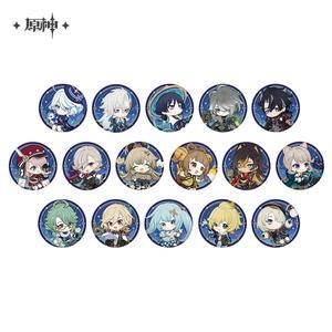 원신 공식 굿즈 별빛의 편지 시리즈 배지 캔뱃지 원형 푸리나 벤티 라이오슬리