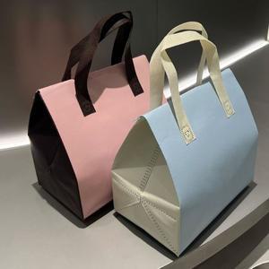 케이크 보냉백 테이크아웃 200개 가방 부직포 특대 사이즈 쇼핑 접이식 보온백