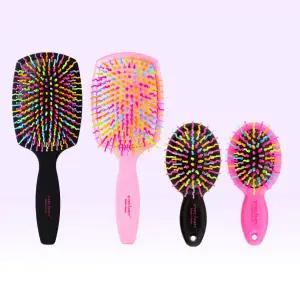 아이캔디 레인보우 볼륨 헤어 킹패들브러쉬 + 미니브러쉬 2종 세트