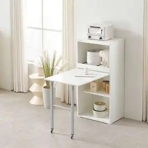 아도라퍼니처 D1 접이식 폴딩테이블 콤비 수납 확장 원룸 렌지대식탁