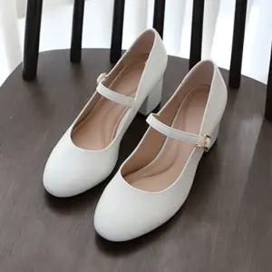 슈즈 단화 정장 둥근코 여성 플랫 구두 메리제인