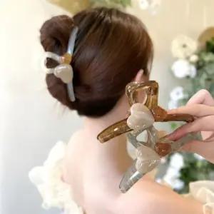 더블 집게핀 하트 빅사이즈집게핀 빅리본핀 집게핀 올림머리집게핀 머리집게핀 반머리집게핀