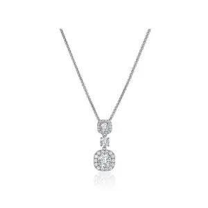 [롯데백화점]티르리르 디몬드 브라이트 패션화이트 목걸이 HNGMB0002W
