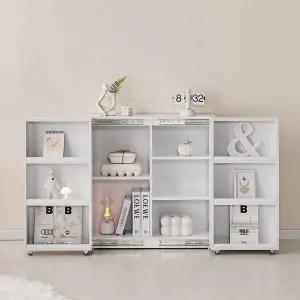 [인터데코]슬라이딩 이중 비밀수납장 80cm P0000RPS (착불)