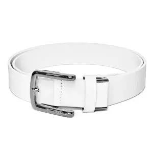[제이빅][골프데이] 숨쉬기 편한 소가죽 자동 남성 벨트_30mm 화이트