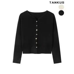 [탱커스]여성 베이직 심플 크롭 가디건_P402342793