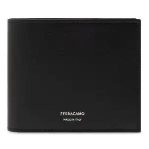 [명품] 페라가모 25FW 시그니처 로고 클래식 반지갑 블랙 66 1325 0770089
