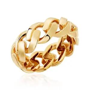 [모룬] 14K/18K 루시드 글램 체인 올밴드 할로우링 반지 MOR41687