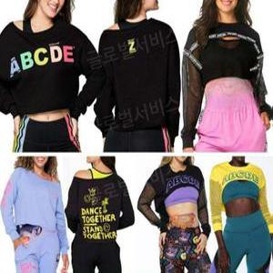 줌바 댄스복 긴팔 에어로빅복 방송댄스복 라틴 방송 댄스 줌바복 줌바웨어 상의