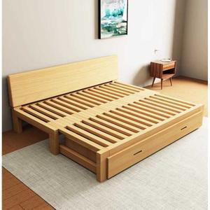 확장형 소파베드 나무 침대 평상형 깔판 겸용 베드 접이식