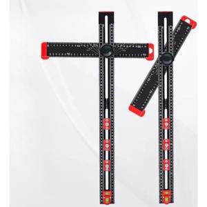 목공 만능 T자 각도자 직각 눈금자 목공자 마킹 스크라이버 다기능