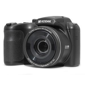 [미국배송] KODAK PIXPRO AZ255-BK 16MP 디지털 카메라 25X 광학 줌 24MM 광각 렌즈 이미지 안정화 1080P 풀 HD 비디오 3인치 LCD 브이로그 카메라(블랙)