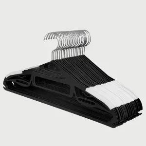 국산 100P 튼튼한 다용도 프리미엄 논슬립 회전 옷걸이 상의 티셔츠 니트 옷걸이