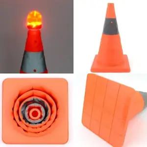 중형 도로 안전 삼각콘 칼라꼬깔콘 공사용 경고콘 교통안전 표시콘 (WFJBRHE)