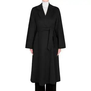 막스마라 25FW 블랙 루드밀라 아이콘 캐시미어 코트 2521016051 LUDMILLA 004