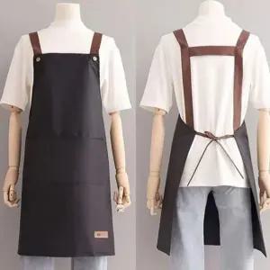 청결공감 H형 방수 앞치마 주방/허리/작업/카페/바리스타/조끼형/배식/손수건/식당용/서빙/요양원/옆주머니