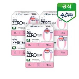 [깨끗한나라] 생리대 순수한면 제로 소형 18P 6개