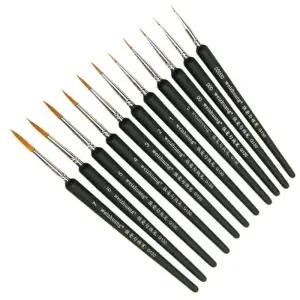 세필붓 11종 페이스페인팅붓 캘리그라피붓 미술붓 서예붓 한글붓