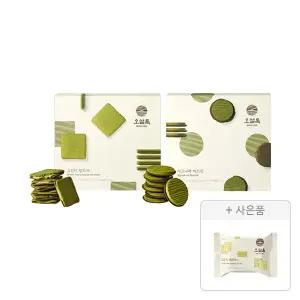 오설록 그린티랑드샤 10입, 1개+시그니처 비스킷 10입, 1개+증정(그린티웨하스 17g, 1개)