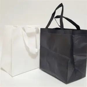 무지 미니 부직포 가방 쇼핑백 타포린백 에코백 2컬러