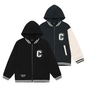 [소이] 남녀공용 겨울이월 바시티기모점퍼(23W0131)