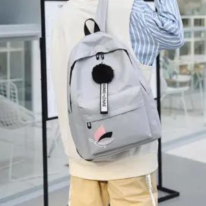 캔버스 가벼운 백팩 여성 무지 에코 가방 초등학생 가방 운동백팩 텀블러