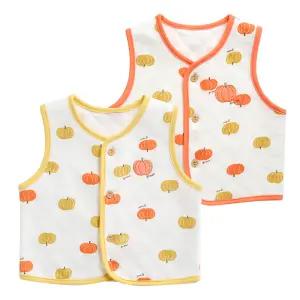 [그린베베] 영유아 겨울용_호박나라 보온조끼/유아수면조끼/아기옷/외출복/실내복/신생아/남아/여아/순면/KC인증/국내생산