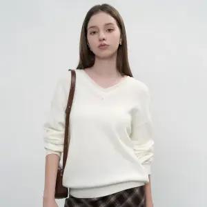 WOMAN 레이어드 브이넥 니트 풀오버 [3COL] / WBE3L05512