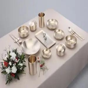 화담 방짜 유기 오색설중매 2인 반상기세트 항균99.9%