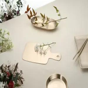 화담 방짜 유기 도마 플레이트 1p 생선초밥 디너 접시