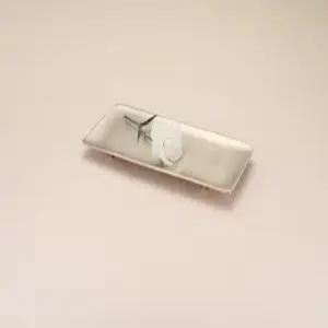 화담 방짜 유기 사각굽접시 직사각 생선 브런치 접시