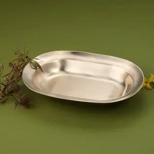 화담 방짜유기 헤리티지 타원접시 스튜 카레접시 대형