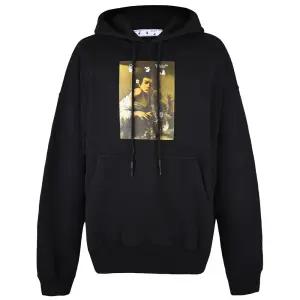 프린팅 드로스트링 후드 OMBB085F21FLE0131084