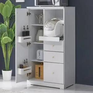 아트박스/벨리카가구 포텐 주방 수납장 밥솥 다용도 광파 오븐 렌지대