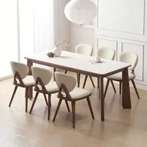 모레나 원목 세라믹 6인 식탁세트(의자6)