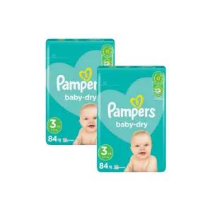 팸퍼스 베이비드라이 밴드형 기저귀 3단계 중형 168매 1박스