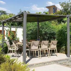 스카이 렉산 파고라 야외 테라스 조립식 농막 스카이어닝 차양막 썬룸 캐노피