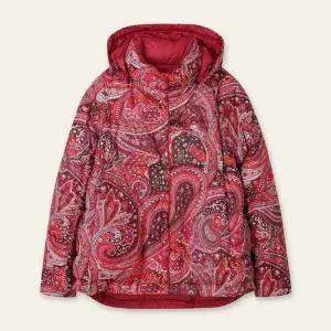 [오일릴리](대구신세계) 패턴 리버서블 거위털 점퍼 (OWEFJJP015)