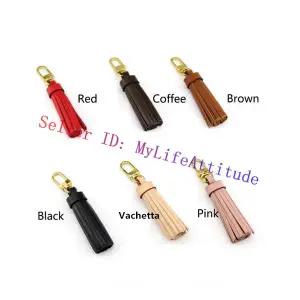 가죽 Tassel 가방 매력 핸드백 배낭 지갑 키 체인 홀더 열쇠 고리 장식 장식품 6 색